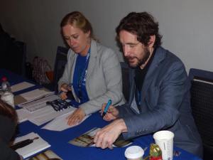 Paul McGann (8th Doctor) signing autographs. (Photo by Pascal Salzmann)